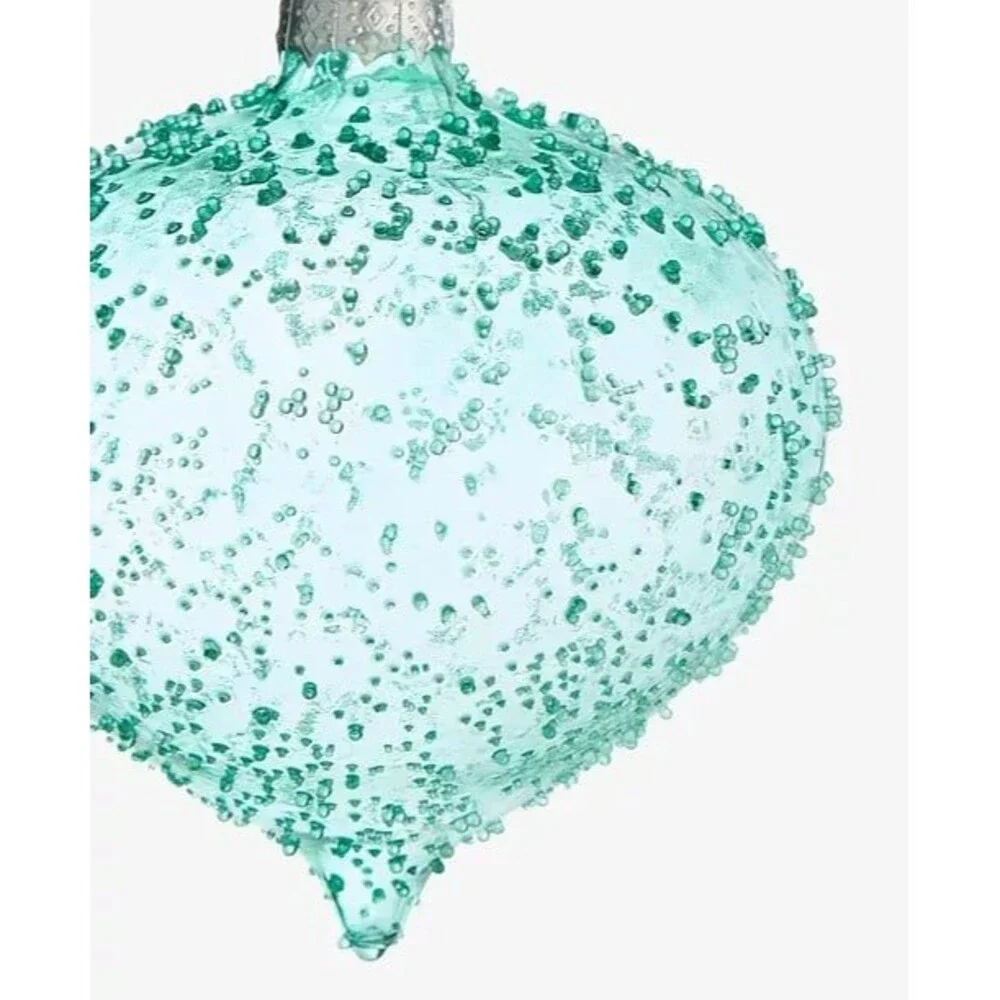 Macy’s Holiday Lane Enchanted Emerald Green Dotted Onion Ornament